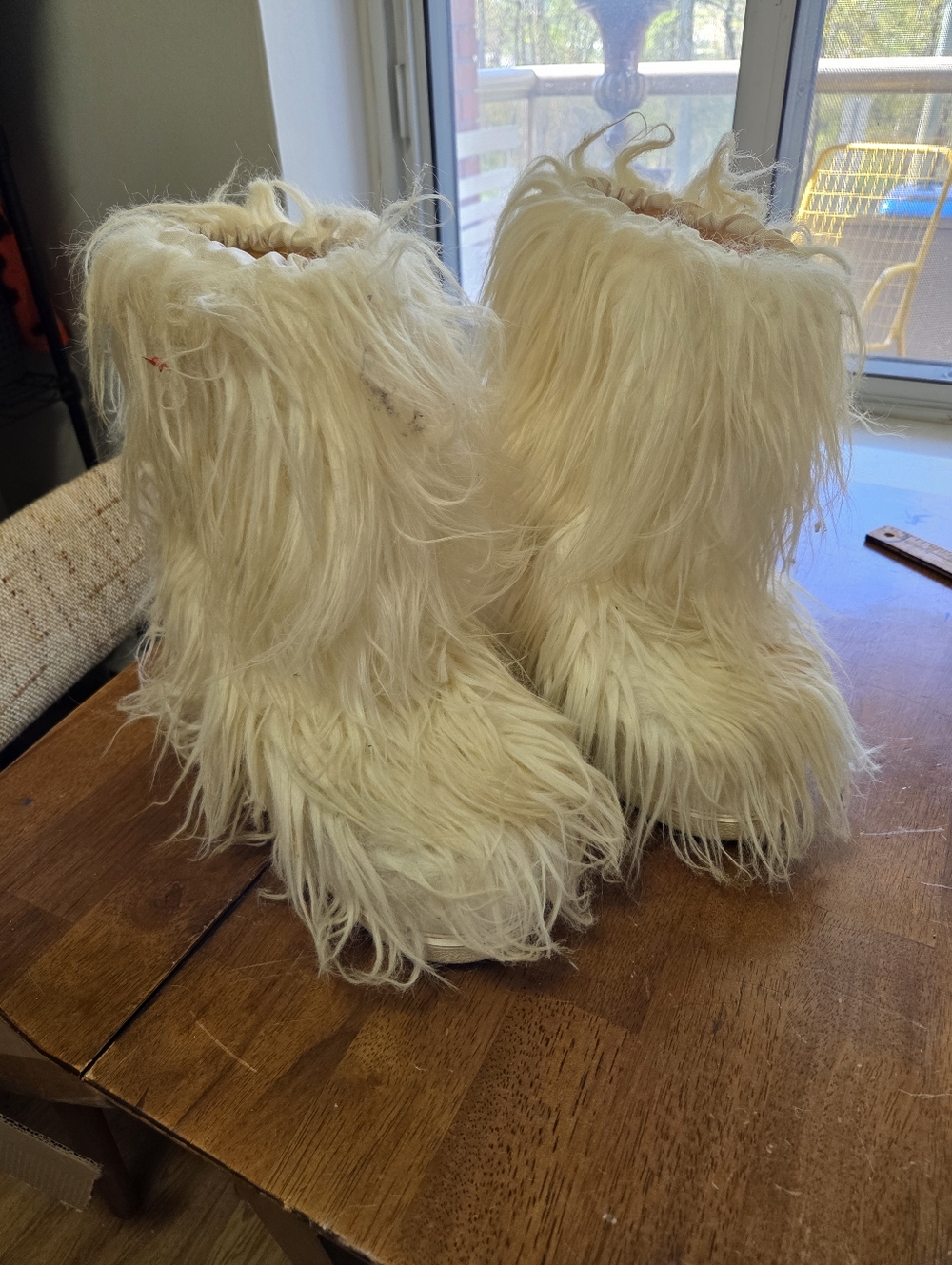 Vintage Italian Real Goat Fur Yeti Boots | Made in Italy Apres-Ski | US Women’